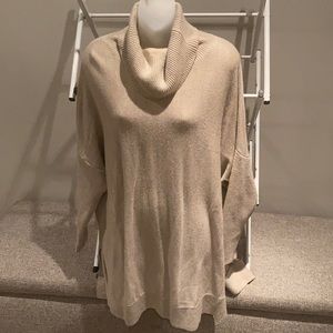 Boden - tan cowl neck wool sweater